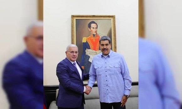 Boughali received in Caracas by the President of the Bolivarian Republic of Venezuela