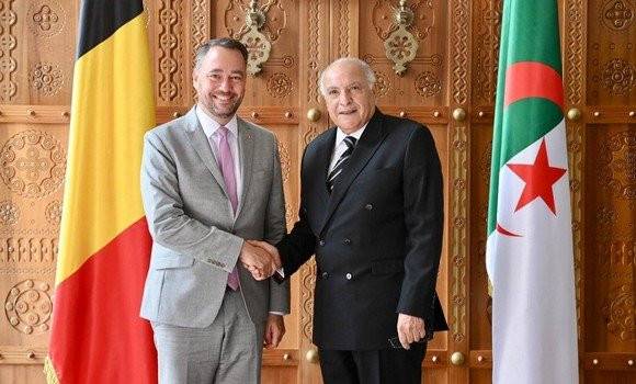 Attaf receives his Belgian counterpart
