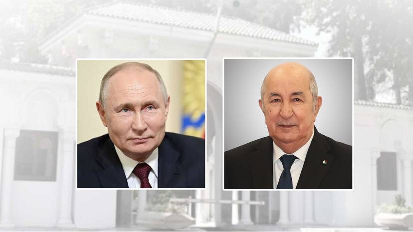 Russian President Vladimir Putin congratulates the President of the Republic on his re-election for a new term