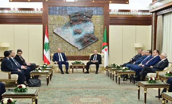 Talks between President Tebboune, Lebanese counterpart expanded to both countries’ delegations